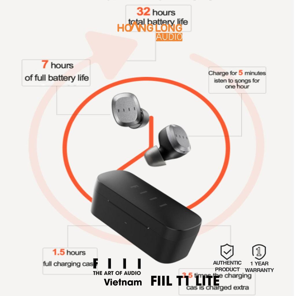 Tai nghe không dây FIIL T1 Lite bluetooth 5.2 chống nước IX7 chuyên thể thao - Hàng nhập khẩu