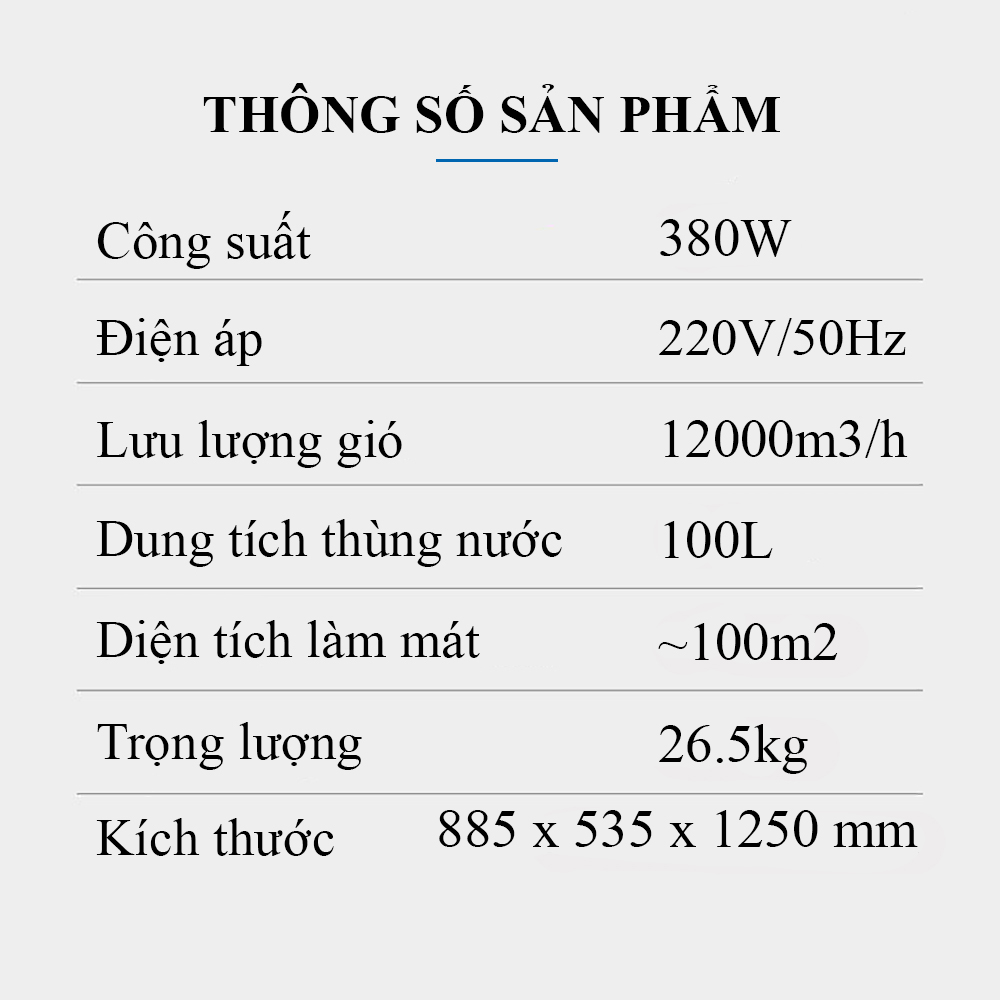 Quạt Điều Hòa Schmidt ZT-12000 Cơ Dung Tích 100L Làm Mát Nhanh, Tiết Kiệm Điện Năng, Độ Bền Cao Chống Rò Rỉ Điện An Toàn Cho Người Sử Dụng – Hàng Chính Hãng