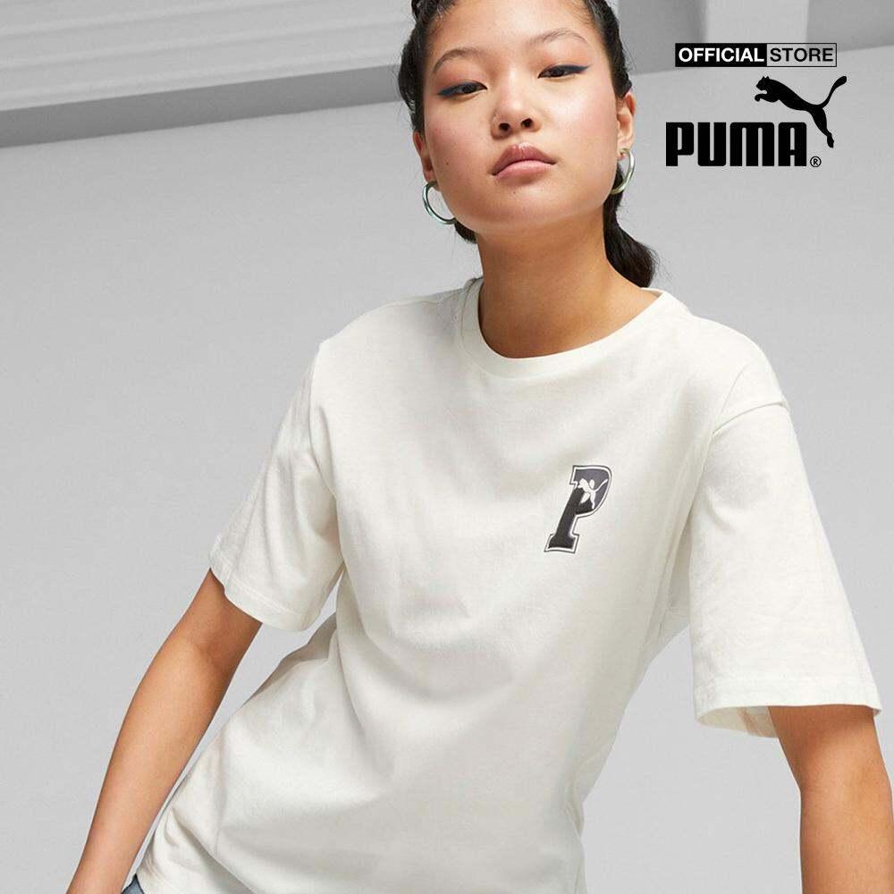 PUMA - Áo thun nữ cổ tròn tay ngắn SQUAD 621487