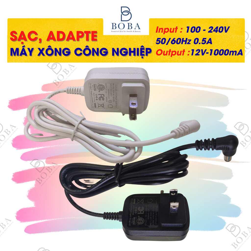 Sạc, Adapter Chuyên Dụng Cho Máy Xông Công Nghiệp, Phun Tinh Dầu Trực Tiếp, Nguồn Máy CN