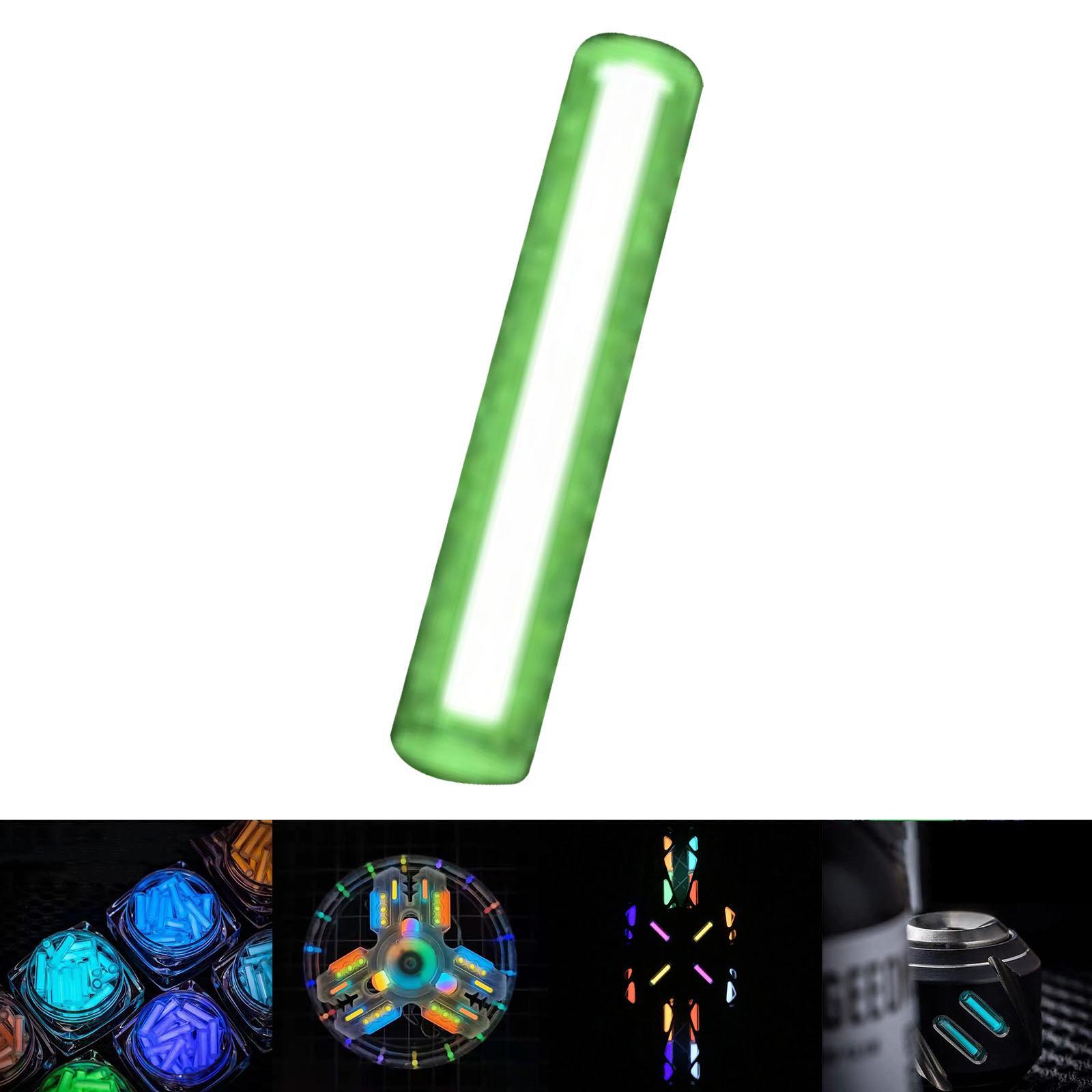 Glass Luminous Tube Self Glow in The Dark Substitute for Tritium Tube for Keychain