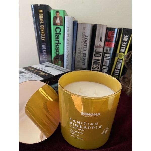 Nến thơm xuất dư hãng SONOMA cao cấp -Pineapple, Watermelon, Rose. Nến xuất dư, quà tặng cao cấp. Scented candles