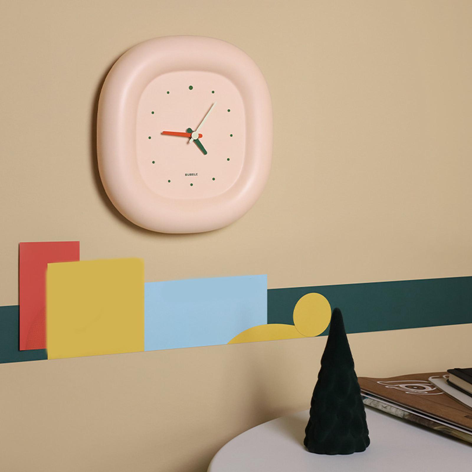 Wall Clock Battery Powered Desktop Clock for Home Study Room Bedroom Kitchen Ornament