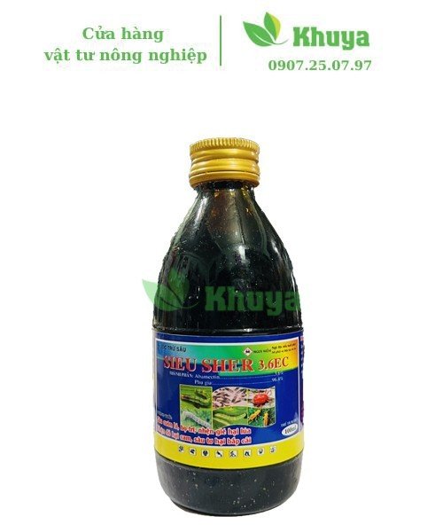 Thuốc trừ sâu Sieu Sher 3.6EC 500ml Sâu - Bọ trĩ - Nhện đỏ