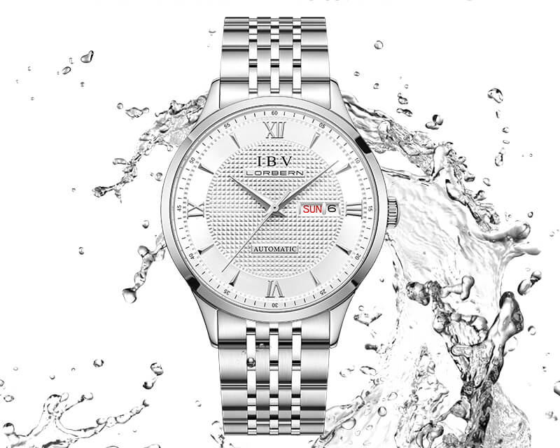 Đồng hồ nam chính hãng LORBERN IBV6019-7,Kính sapphire,chống xước,Chống nước,Đồng hồ cơ (Automatic),Bảo Hành 12 tháng,hàng mới 100%,thiết kế đơn giản và sang trọng