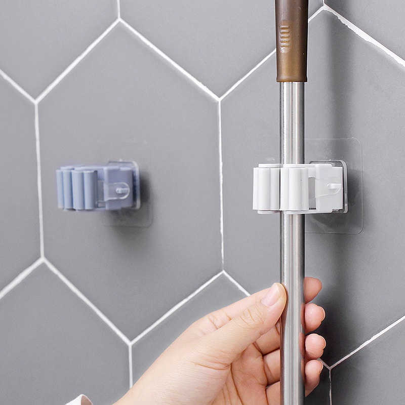 Móc Kẹp Cây Lau Nhà Dán Tường Kém Miếng Dán Siêu Chắc