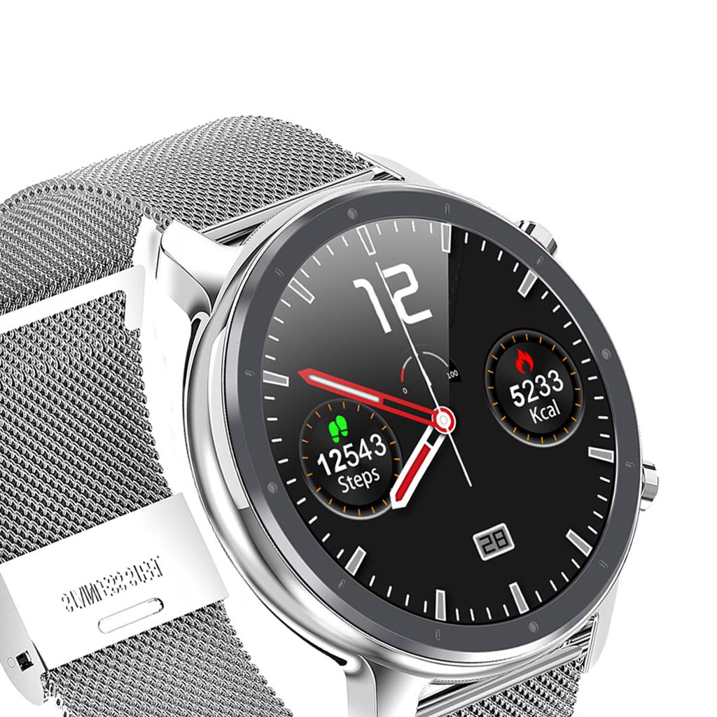 IP68 Sport Round Bluetooth 4.0 ECG PPG Smart Watch
