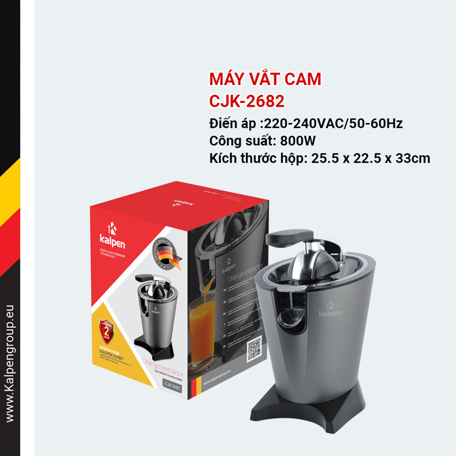 Máy vắt cam Kalpen Đức CJK-2682 công suất 800W - Hàng chính hãng