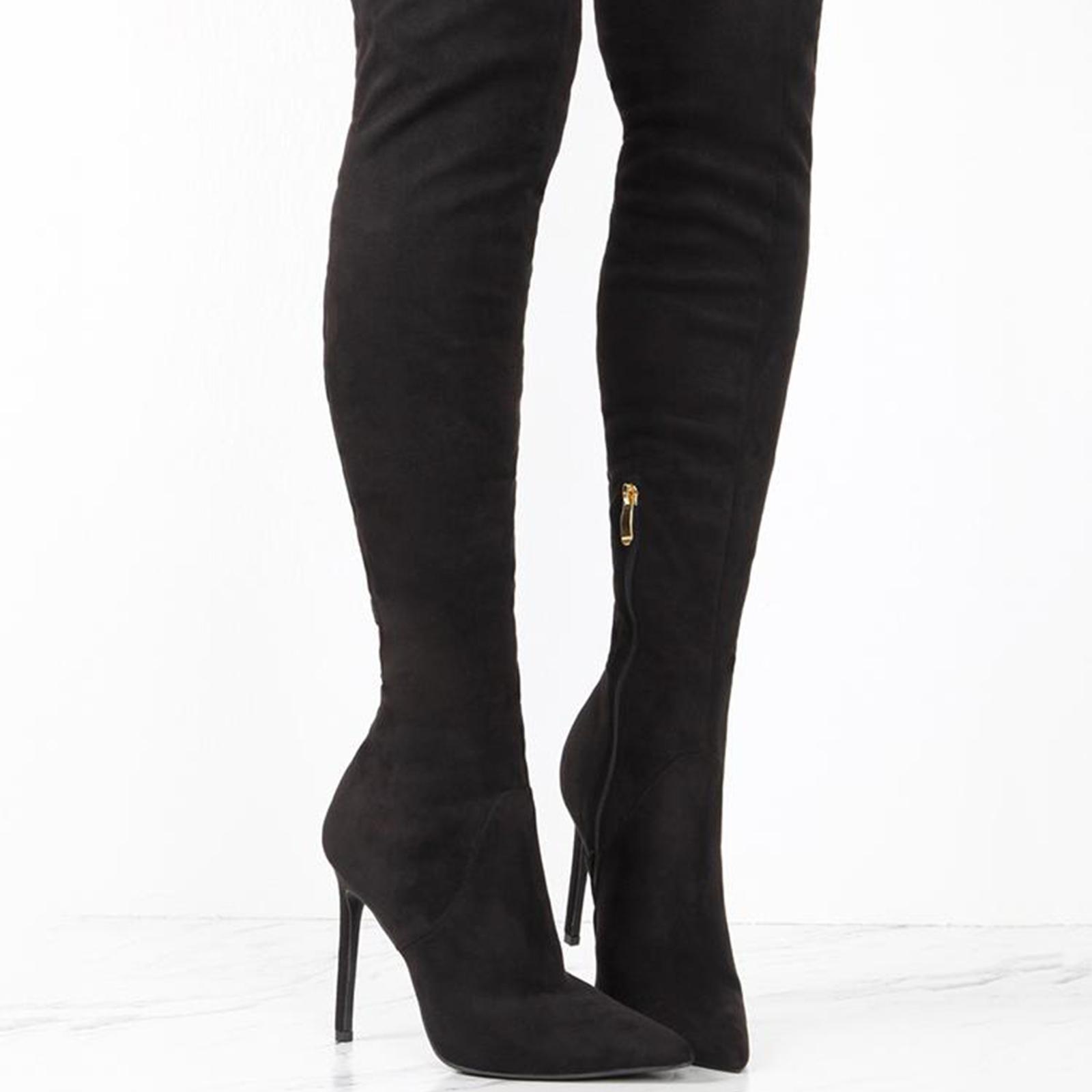 Over The Knee Boots for Female High Heel Long Boots for Shopping Outside Home Valentine'S Day Gifts