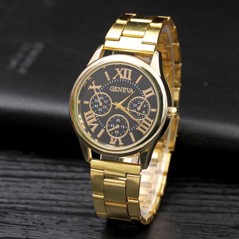 Đồng hồ nam nữ thời trang cao cấp geneva lịch lãm DH98