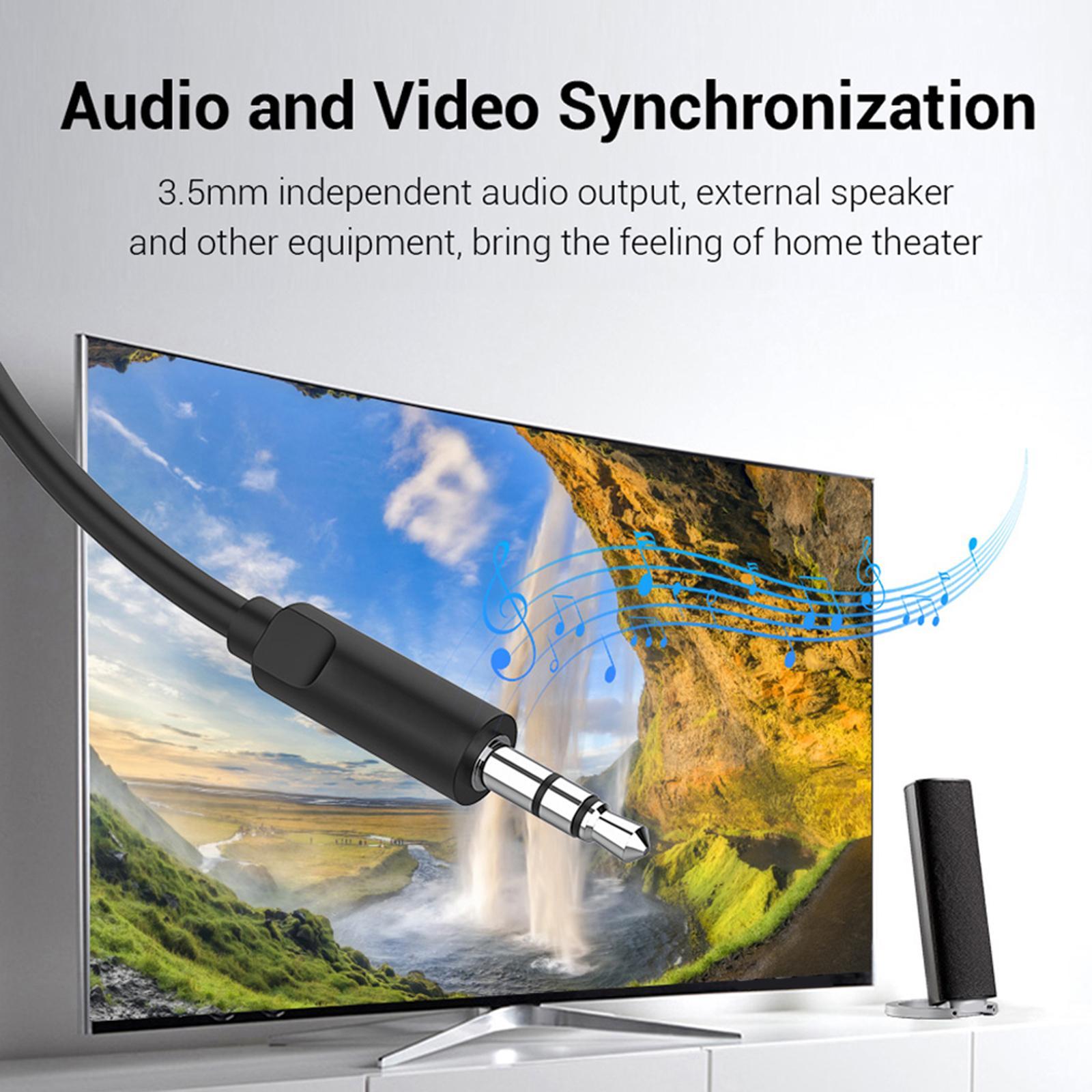 VGA to   Converter Cable with Audio 1080P for TV Boxes Computer Monitor