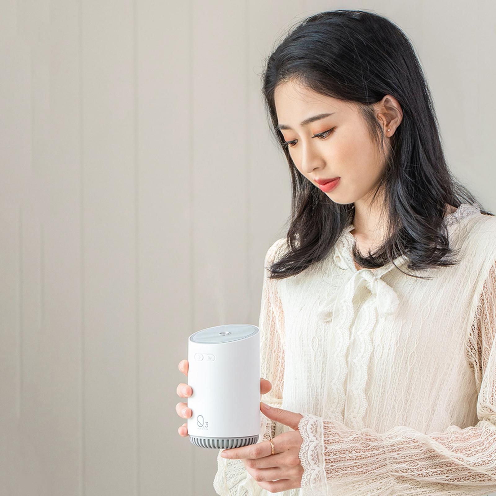 320ML Sương Máy Phun Sương Tạo Độ Ẩm 7 Màu Đèn Ngủ Êm Máy Tạo Độ Ẩm Không Khí Tự Động Tắt Bàn Làm Việc Di Động Thoáng Mát Cho Gia Đình văn Phòng Phòng Ngủ