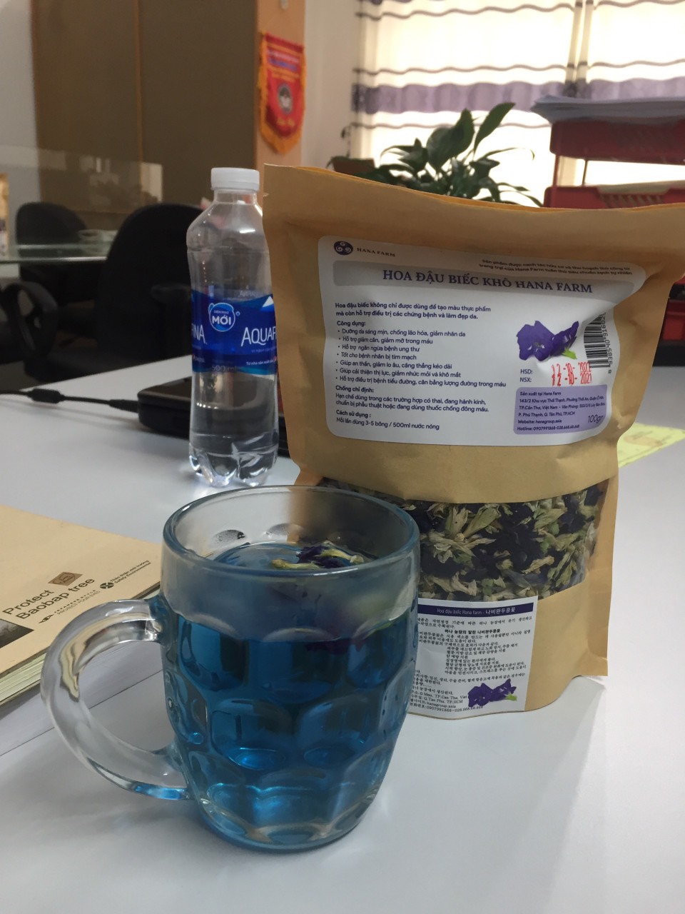 HOA ĐẬU BIẾC KHÔ HANA FARM 100GR