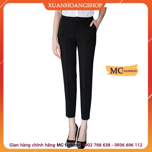 Quần Tây Nữ Lưng Cao, Đẹp, Kiểu Quần Âu Nữ Công Sở, Ống Côn, Màu Nude, Mc Fashion TQ0383