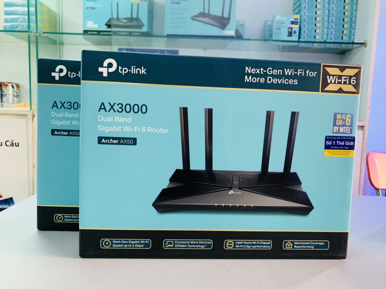 Bộ phát wifi TP-Link Archer AX50 Wifi 6, AX3000 Hàng chính hãng