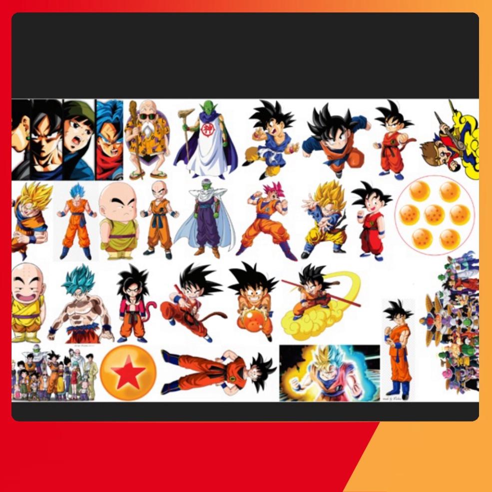 Set sticker pvc chống hút dragonball