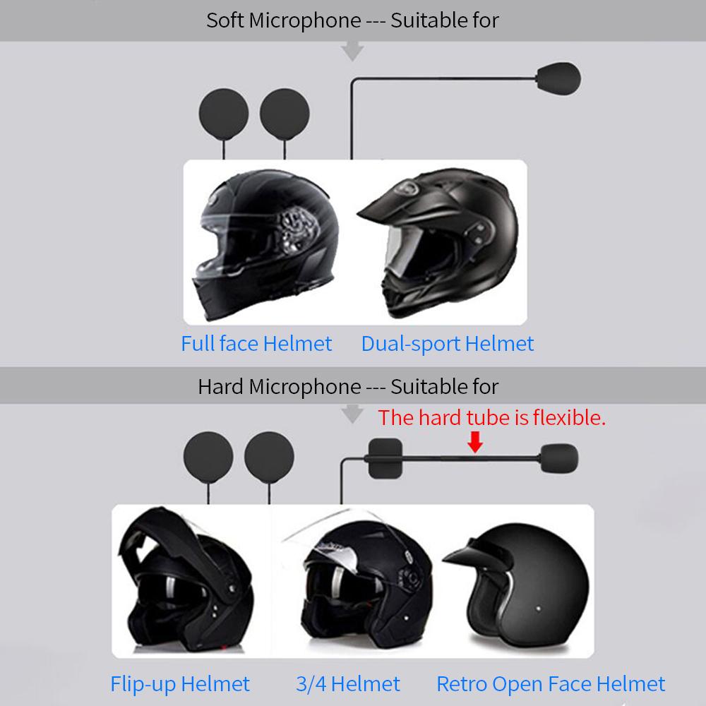 X6 Motorcycle Helmet BT 5.0 Headset Auto Answering Connecting 2 Phones Noise Reduction 40mm Driver Unit