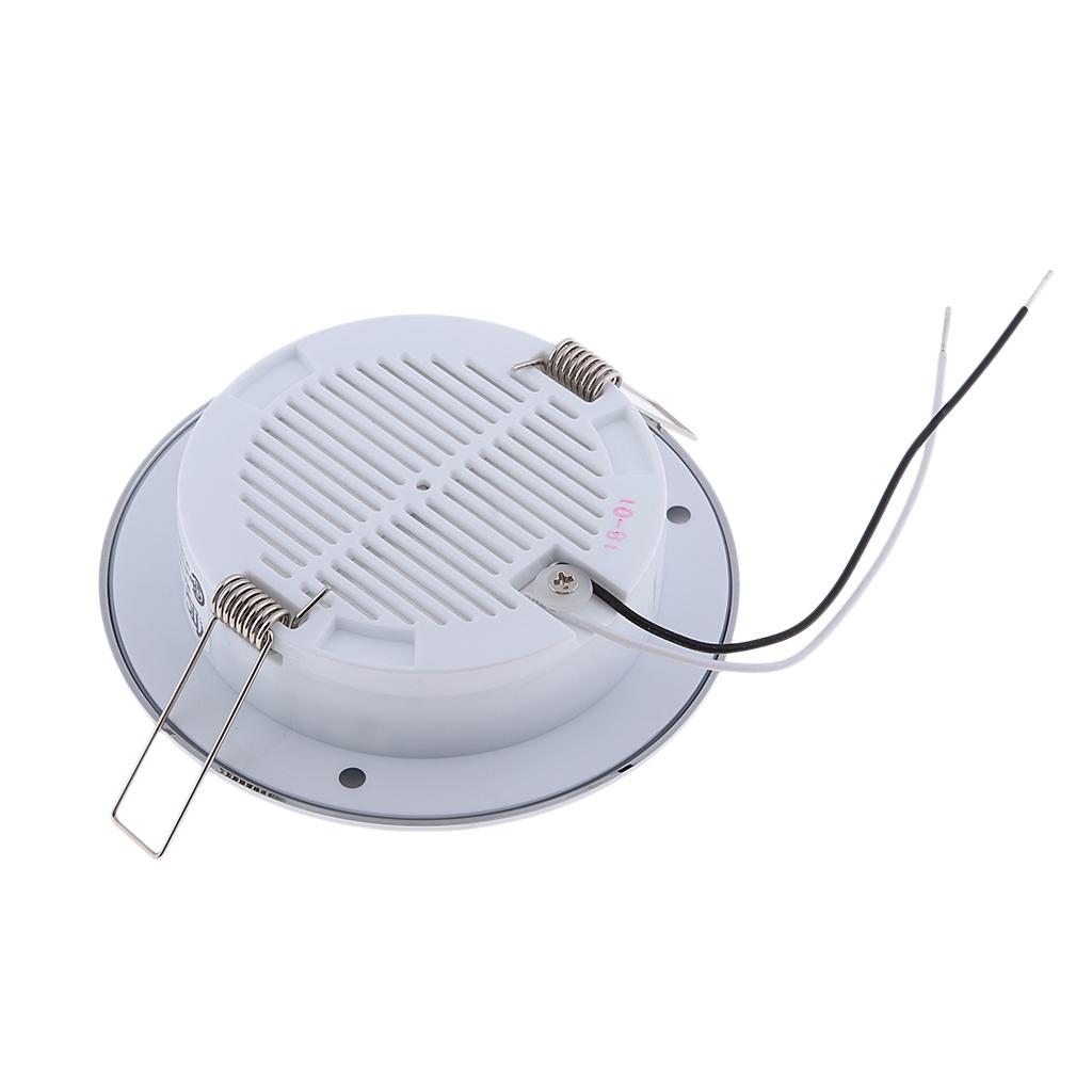 12V 4.5W Boat RV Emergency Light Round Recessed Mounted LED Light 6000K