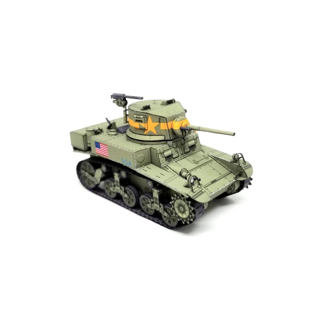 Mô hình giấy 3D  xe tank M3A1 tỉ lệ 1/72