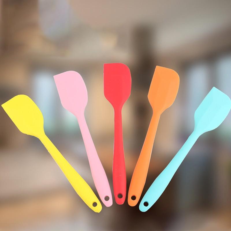 Dụng cụ cây vét bột spatula silicon đúc 21-28cm/Phới vét đồ đá xay silicon (vét kem, vét bột, làm bánh