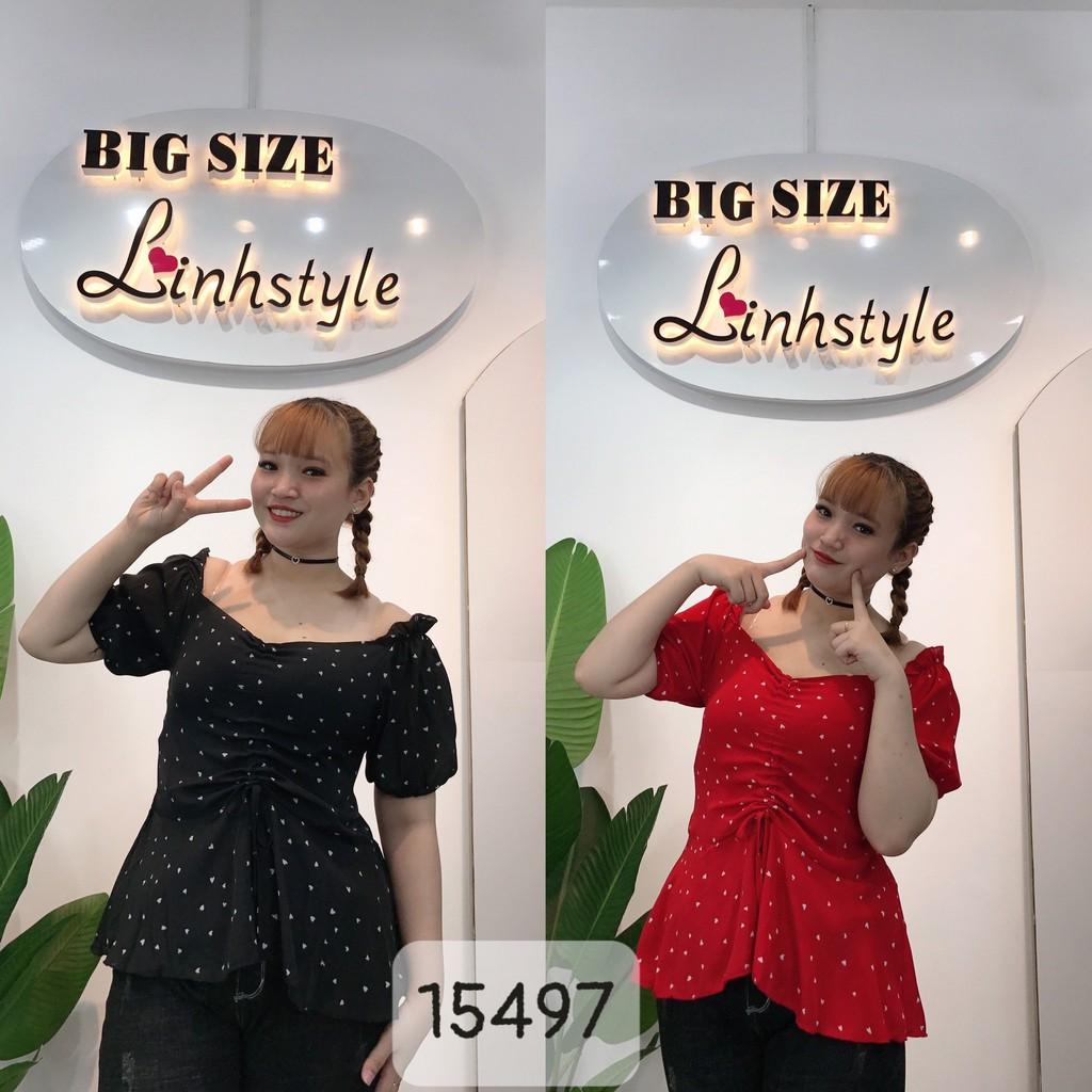 15497 Áo BIG SIZ peplum Rút d â y Bi Bi Tim li ti