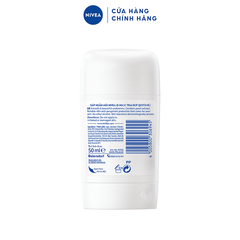 Sáp Ngăn Mùi NIVEA Extra Brightening (50 Ml) - 84160