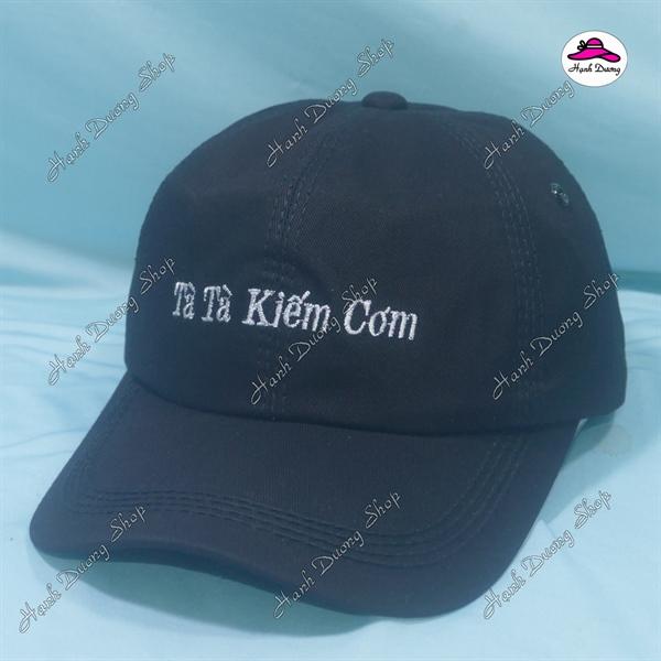 Nón kết thêu chữ Tà Tà Kiếm Cơm có khóa tăng giảm size phía sau - Kết Tà Tà Kiếm Cơm