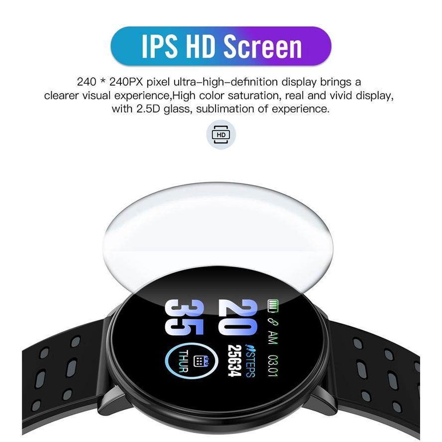 Đồng hồ thông minh xumu chống thấm nước theo dõi sức khỏe đo nhịp tim cho Android iOS
