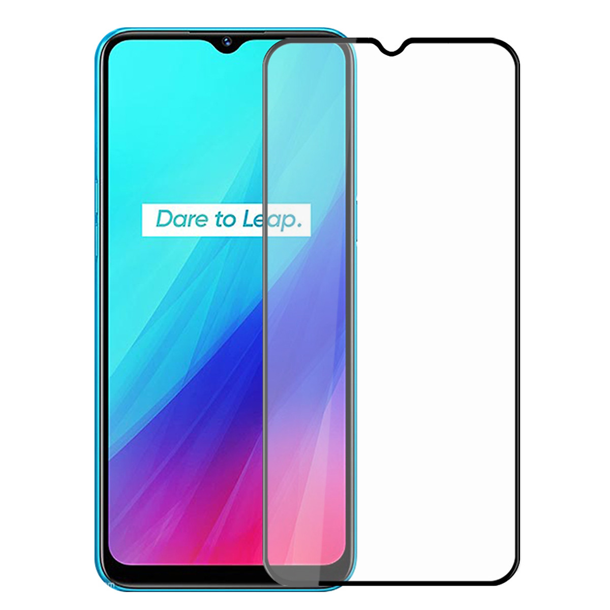 Cường lực Viền Mỏng Dành Cho Realme C3 KHÔNG LẤN MÀN