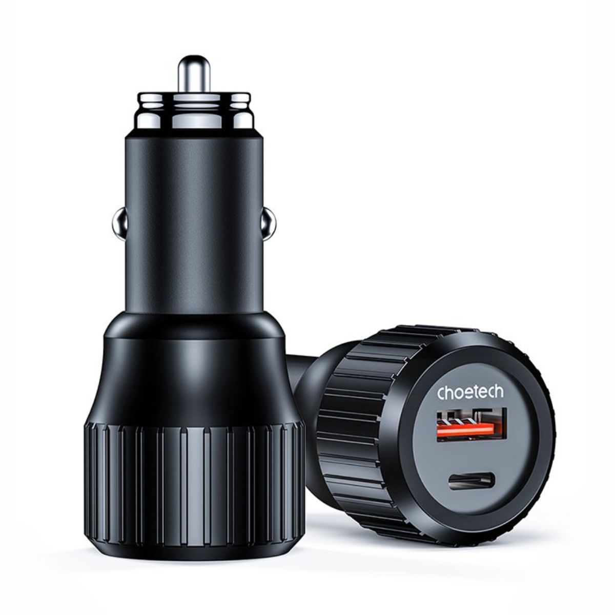 Tẩu sạc nhanh ô tô PD 63W CHOETECH TC0010 có 2 cổng - Hàng chính hãng