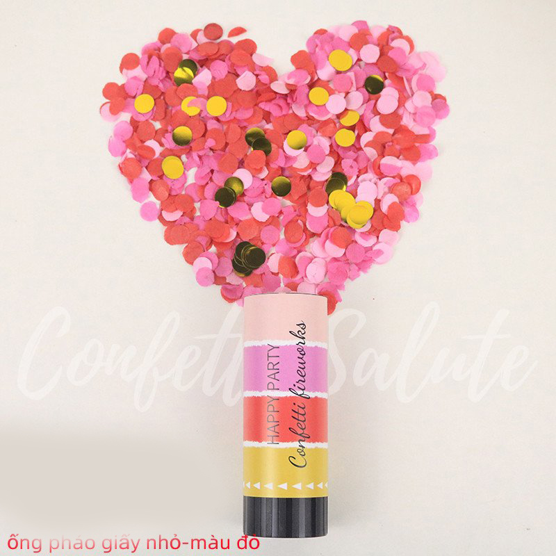 Ống Giấy Kim Tuyến Mini Confetti Nhiều Màu Sắc Cho Các Buổi Tiệc Sinh Nhật, Khai Trương