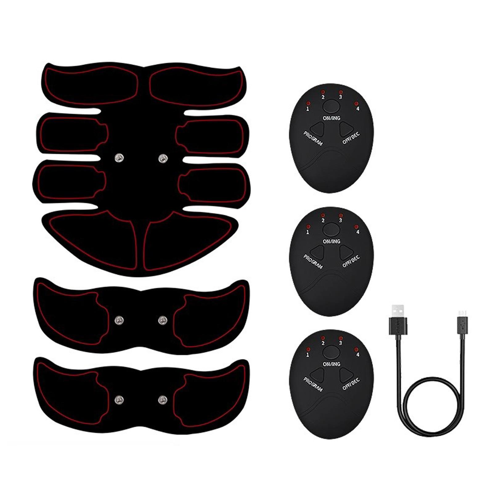 Smart Abs Stimulator Abdominal Muscle Toner Abs Muscle Trainer 6 Modes 9 Levels Intensity Body Fitness Shaping Massage