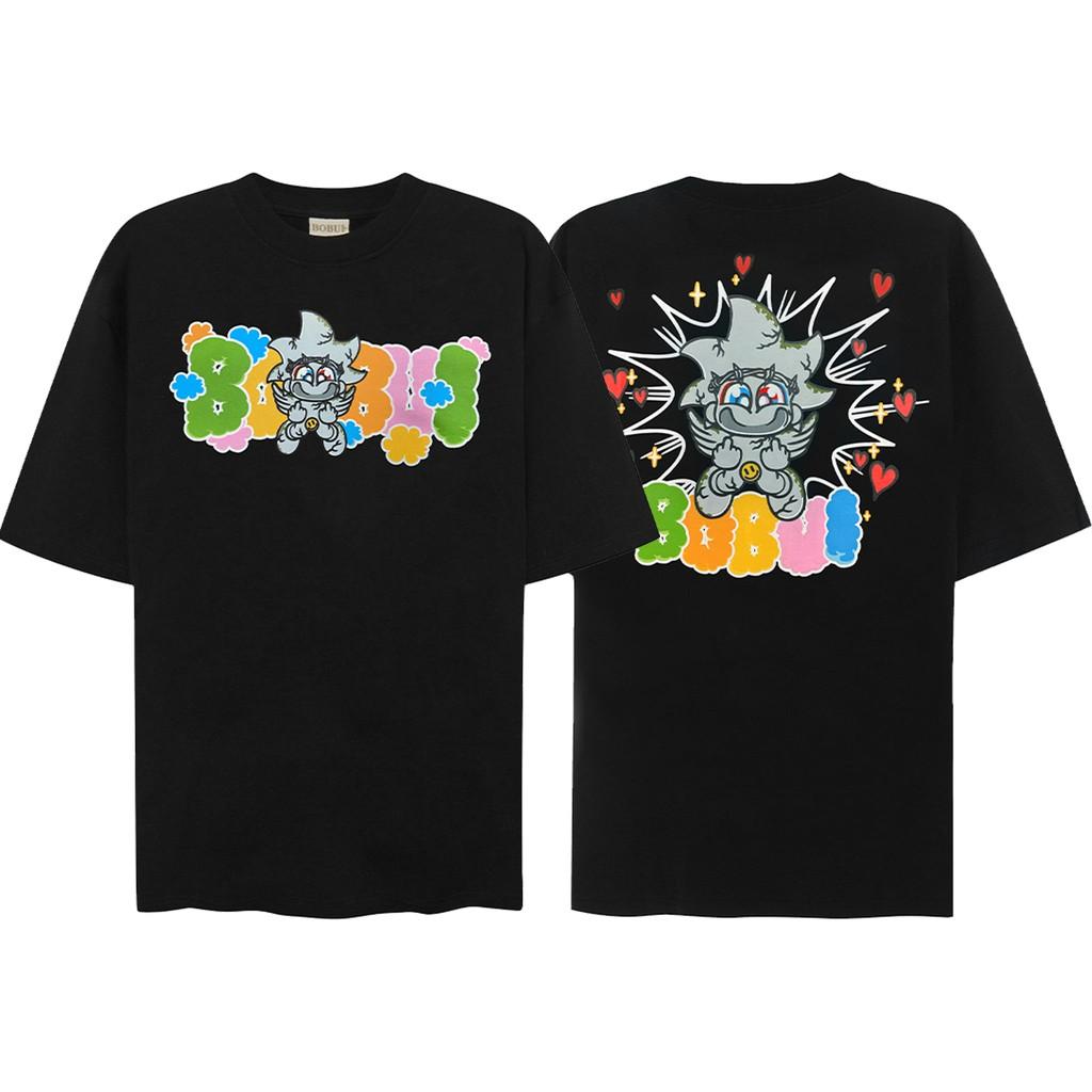 Áo Thun Local Brand BOBUI Tim Nam Nữ Tay Lỡ Oversize Unisex Full Mạc