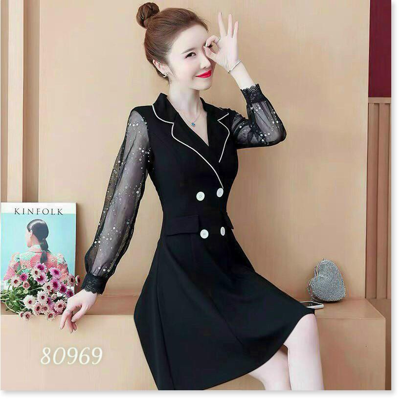 ĐẦM PHỐI LƯỚI DÁNG SUÔNG SIÊU XINH