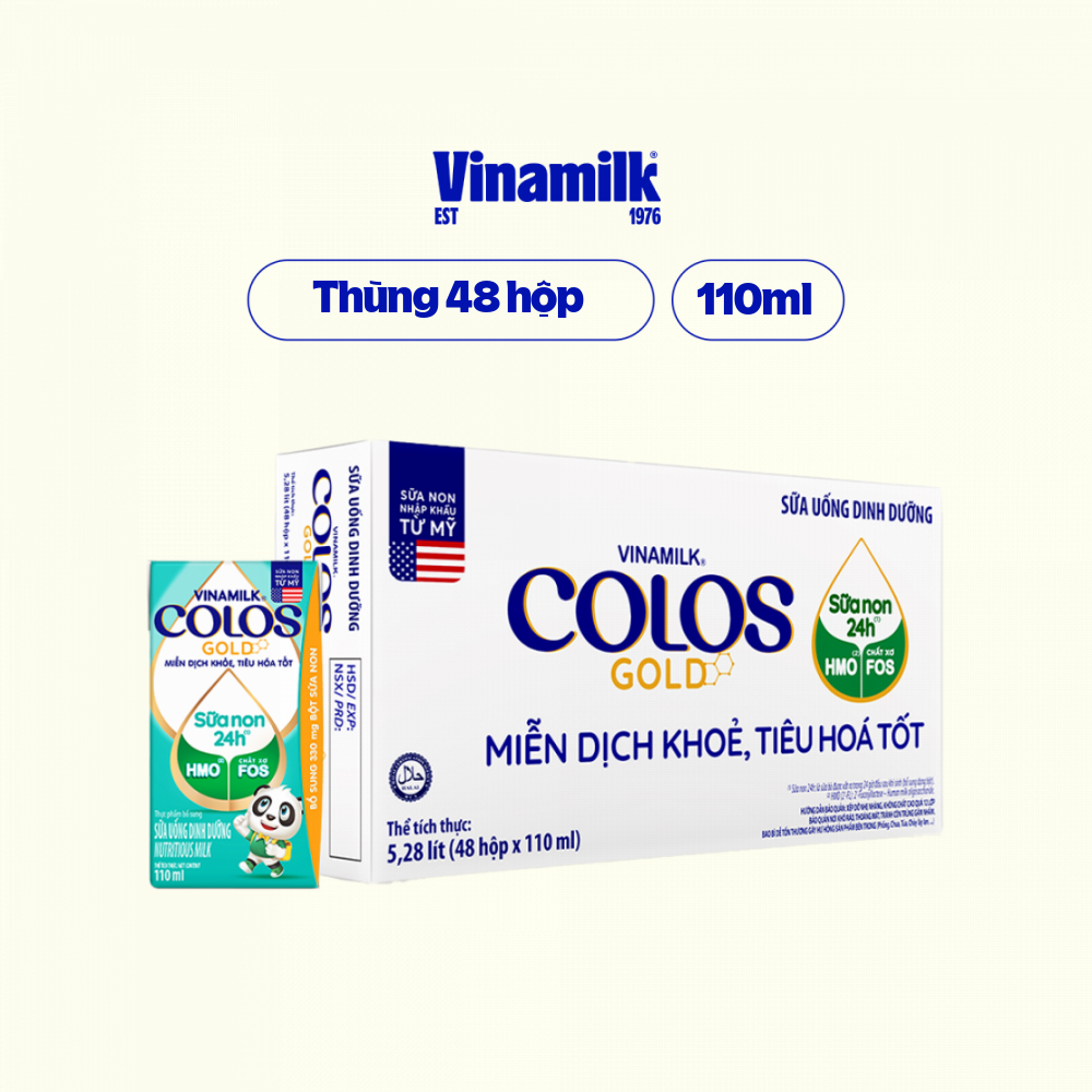 Thùng 48 hộp Sữa Uống Dinh Dưỡng Vinamilk ColosGold 110ml