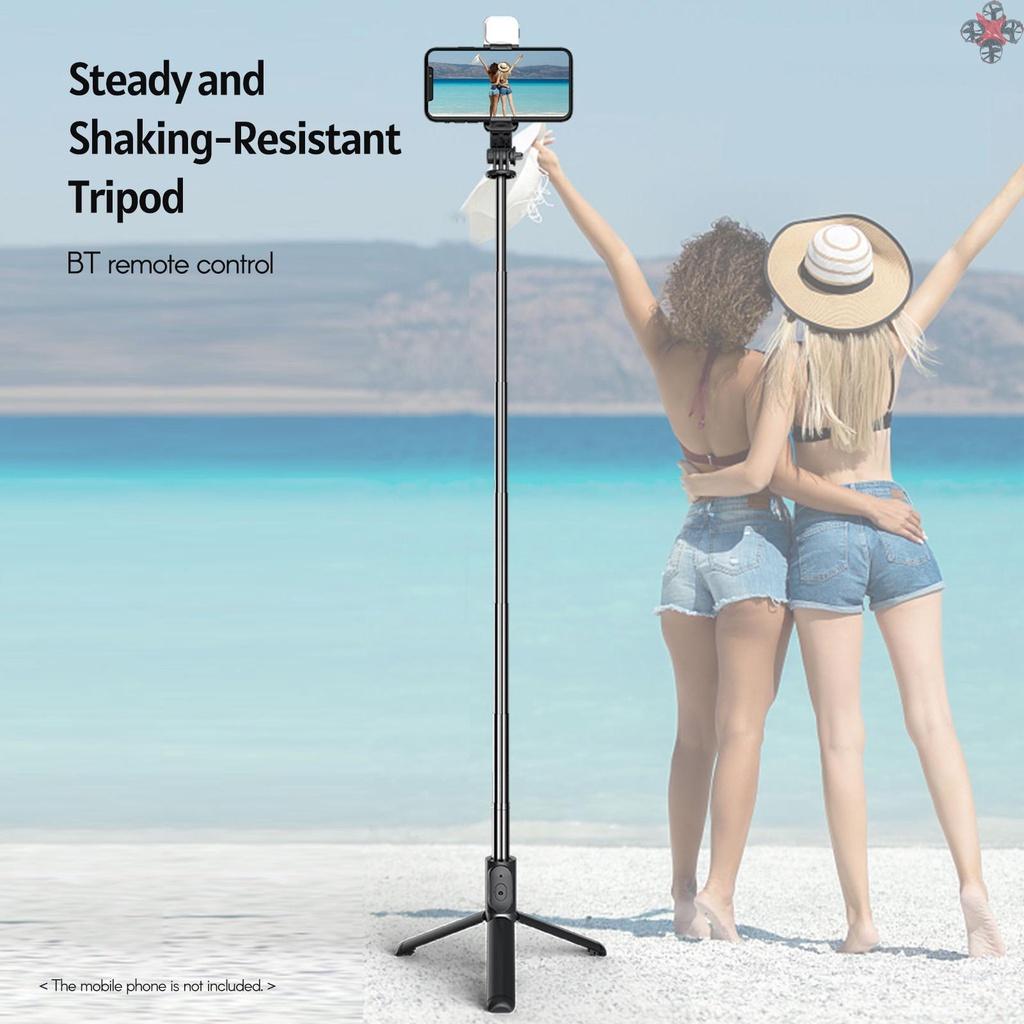 Gậy Chụp Ảnh Selfie Kiêm Giá Đỡ Ba Chân Đa Năng 104.5cm Max