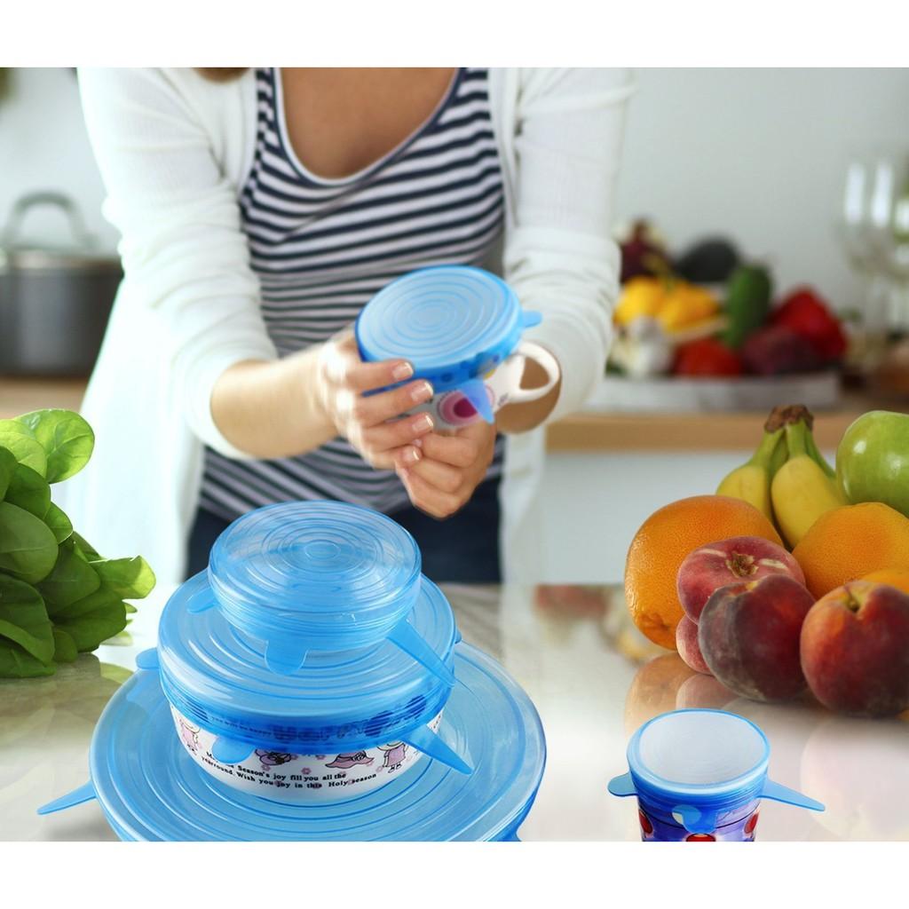 Combo 6 nắp đậy thực phẩm chuyên dụng