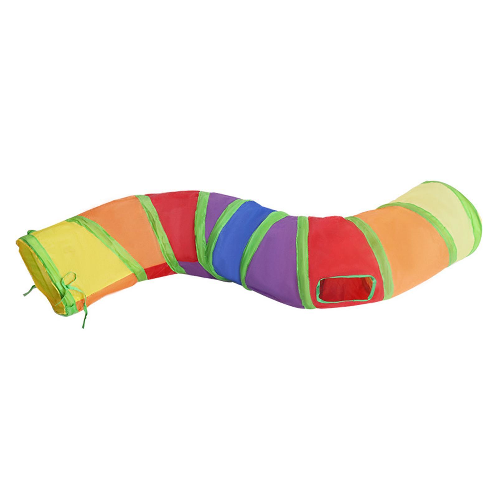 Collapsible Cat Tunnel Rabbit Tunnel Interactive Hiding Training S Shaped Cat Tube Cat Playing Tunnel for Bunnies Puppy Dogs