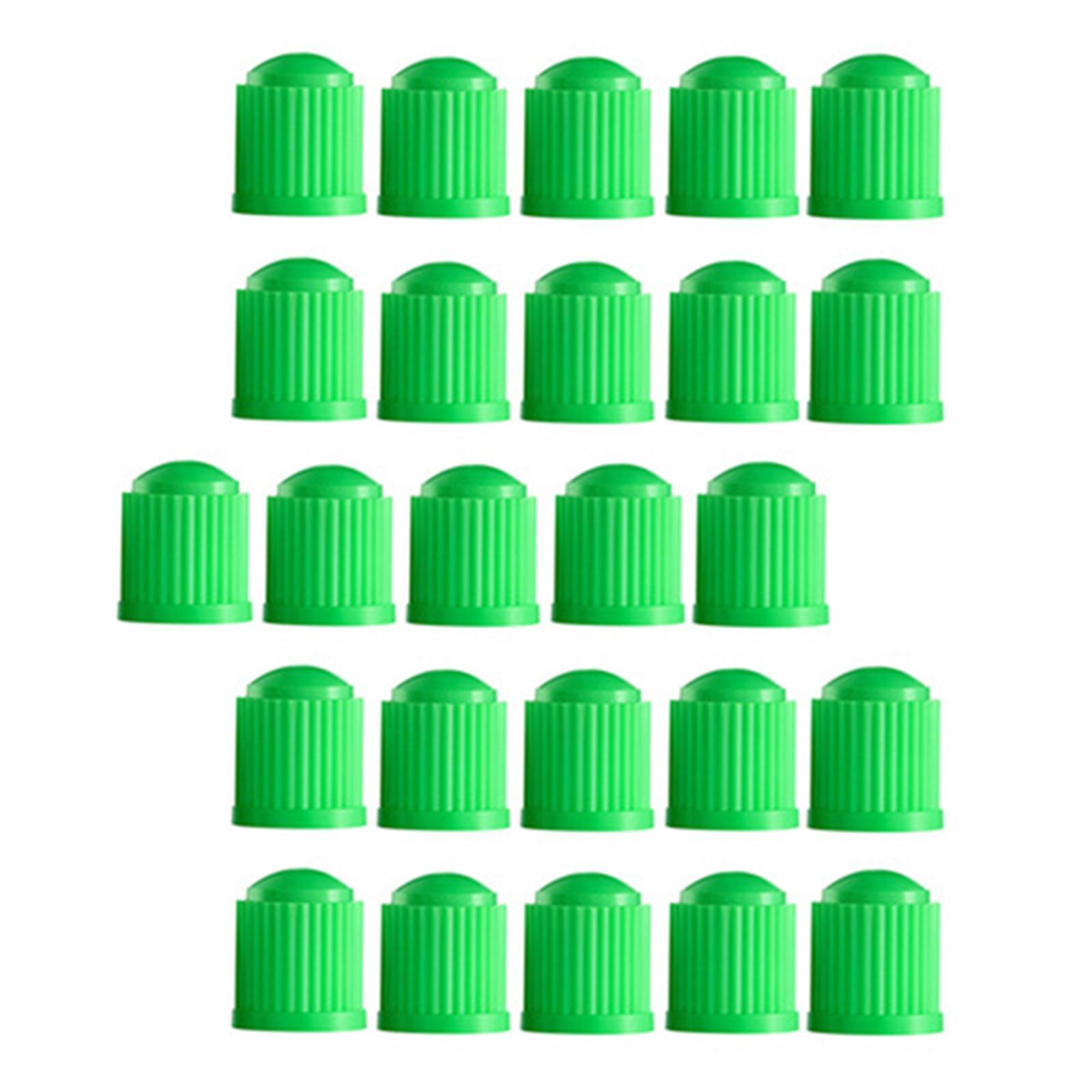 25 Pieces Car Tire Valve Stem Caps with Rubber  for Motorcycles Black