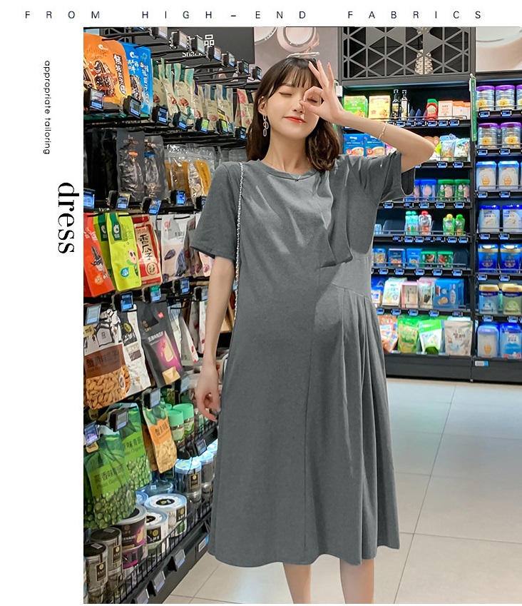 Đầm bầu thun cotton dáng dài DR3121