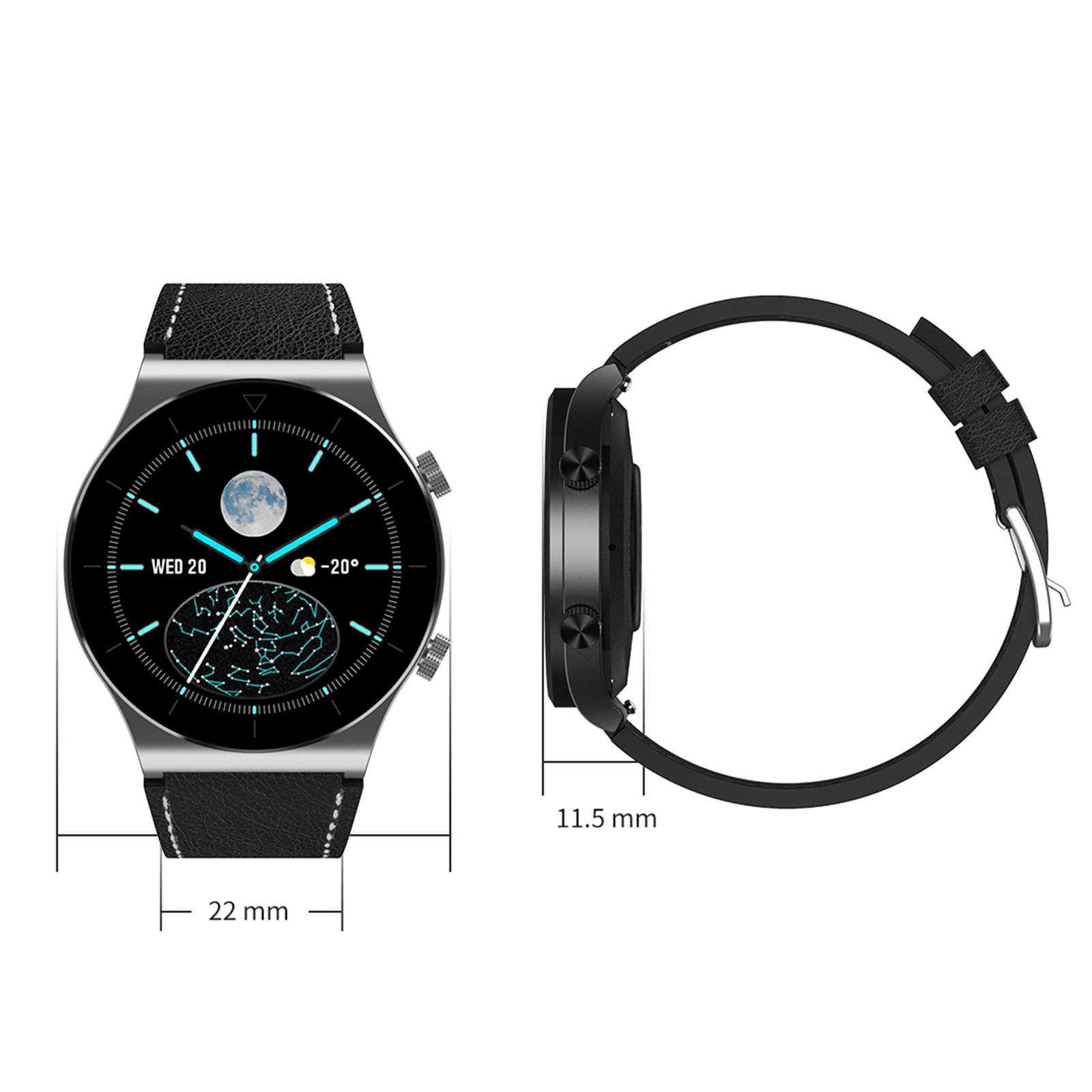 Fashion Business Music Sports Men Smartwatch Waterproof Bluetooth Call Fitness Tracker,Long Battery