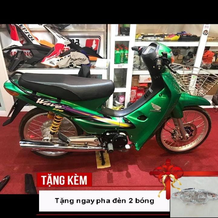 Dàn áo xe Wave Alpha, Wave 110 đời 2002 đến 2006 nhựa ABS nguyên sinh cao cấp, màu xanh HEINEKEN cực chất , tặng ngay bộ