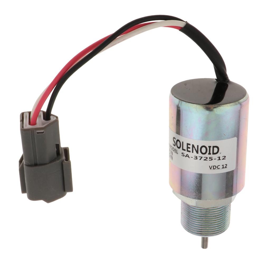 12V Engine Fuel Stop Shut Off Solenoid for Mitsubishi S3L S3L2, SA-3725-12