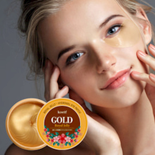 Mặt nạ mắt koelf GOLD Royal Jelly Hydrogel - Hủ 60 miếng