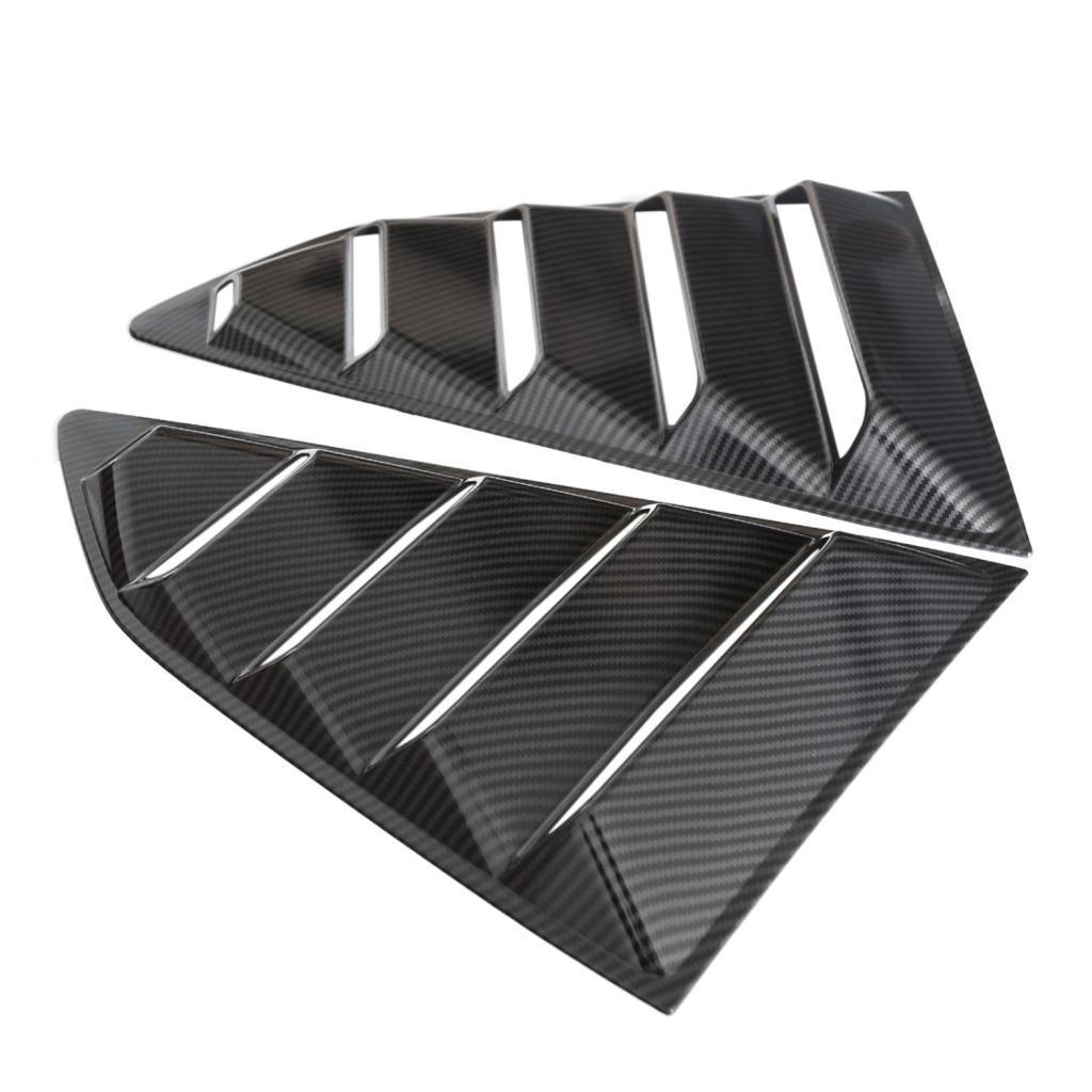 Black Side Window 1/4  Louver Cover For   16-18