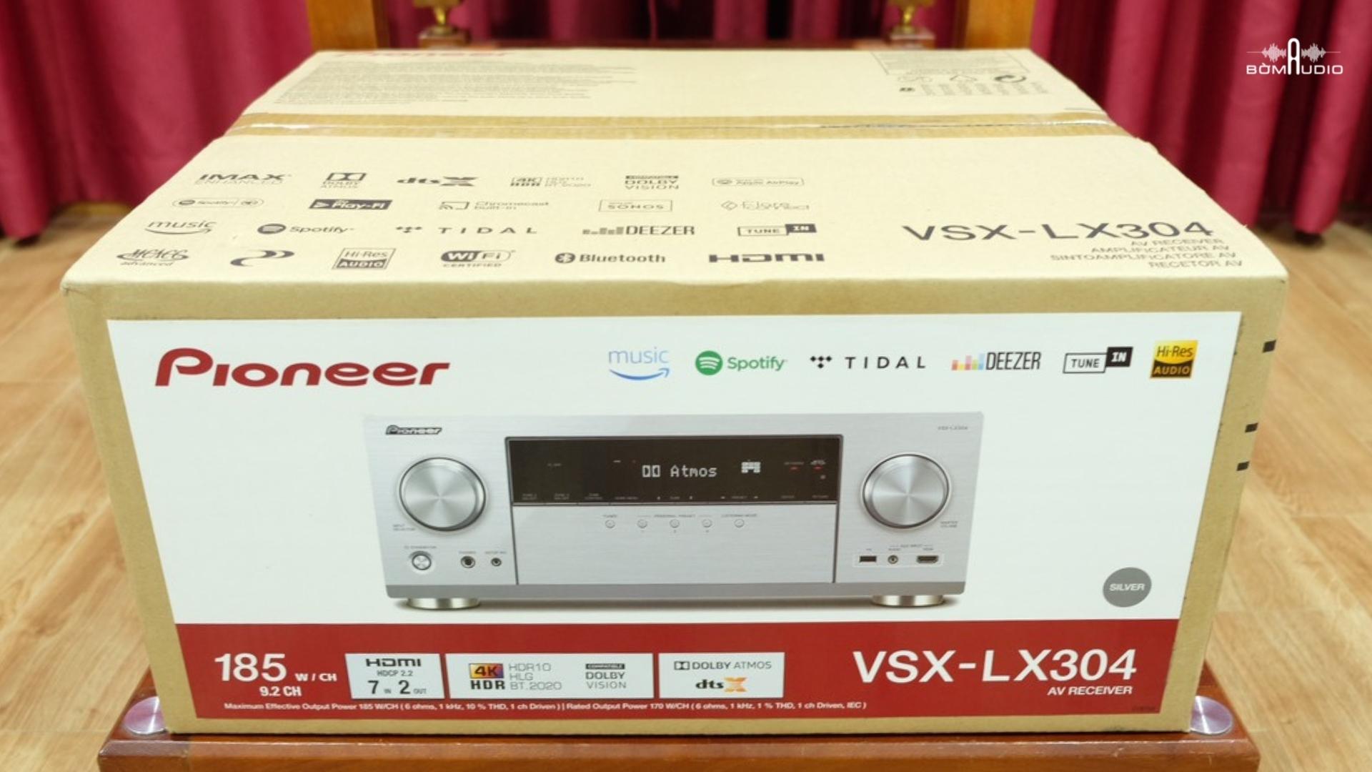 PIONEER VSX-LX304 | AMPLY XEM PHIM NGHE NHẠC 9.2 KÊNH | Chuẩn 4K - IMAX Enhanced - Dolby Atmos/DTS:X - Stream Nhạc Số Đa Phòng - Công Suất Khủng 185W/Kênh | Hàng Chính Hãng _ Mới 100%