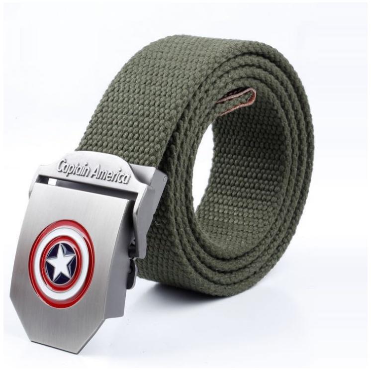 Dây nịt lính vải bố_Mặt Captain Khóa luồn kẹp chắc chắn, tiện dụng_Dây lưng Nam vải Canvas siêu bền, nổi bật