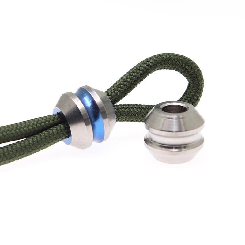 Móc Chìa Khóa Bằng Hợp Kim Titan Màu Bạc Và Xanh Dương DIY