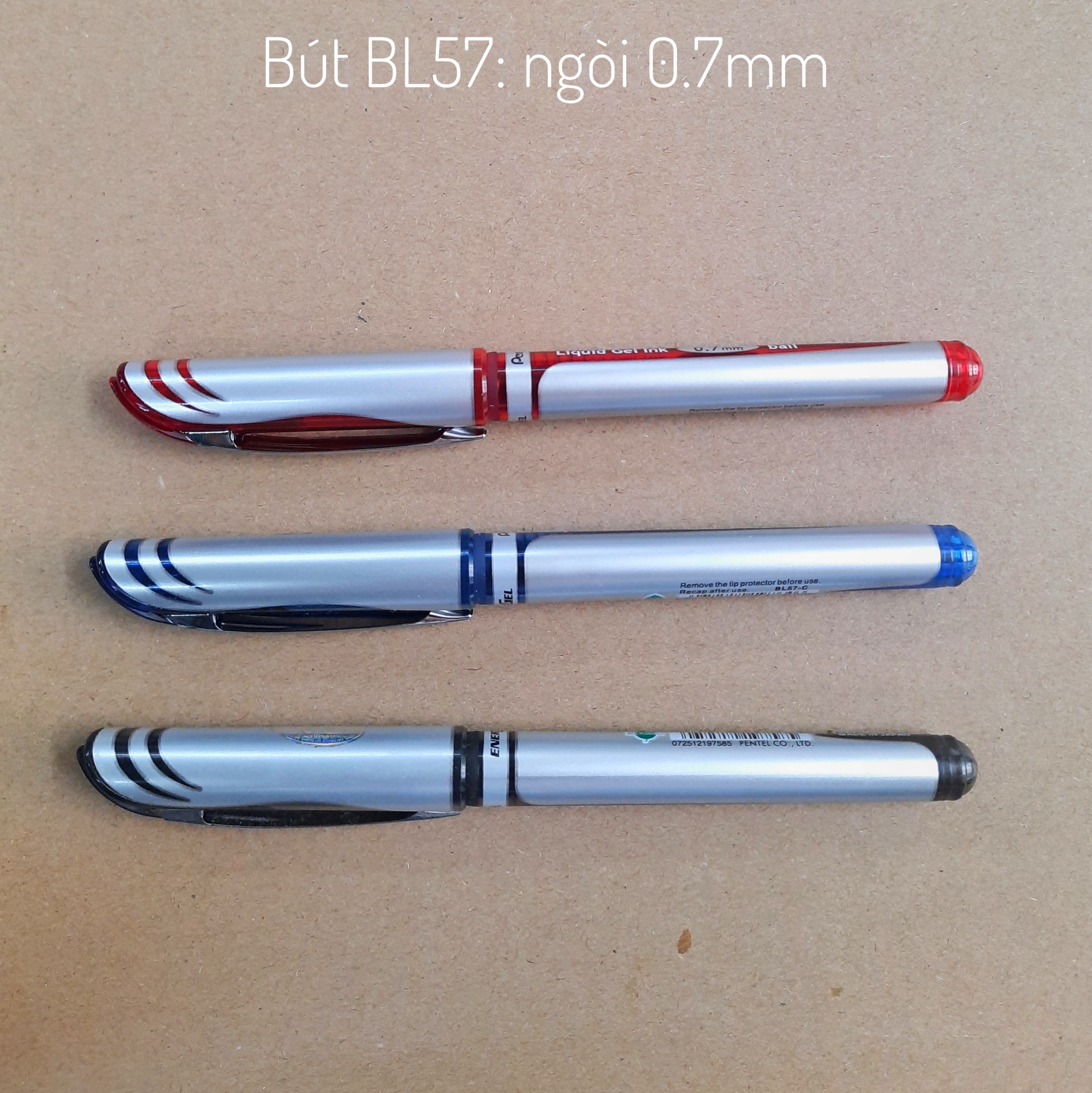 Bút gel Nhật Bản BL57, BL60 ngòi 0.5mm,0.7mm,1.0mm (1 cái)