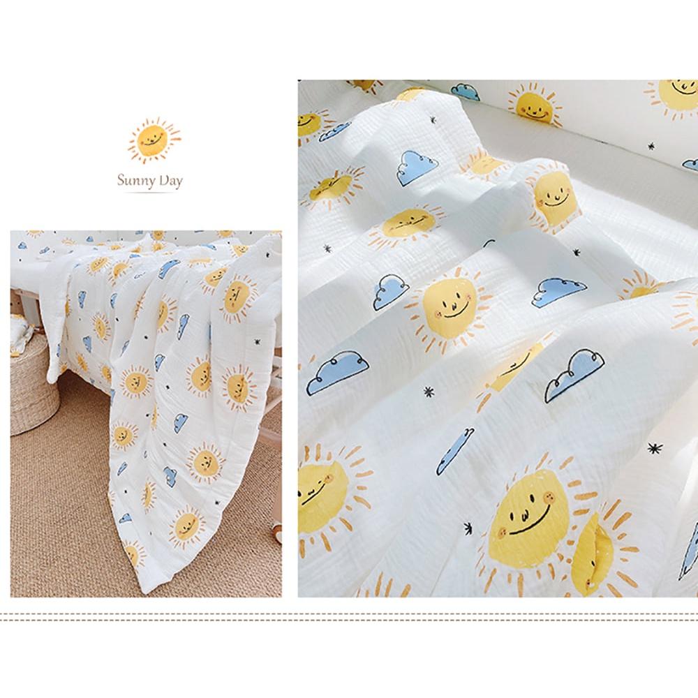 Combo quây, chăn ga & gối vải RUNA KIDS - Chất liệu Cotton Organic cao cấp, mềm mịn, siêu thoáng khí cho bé